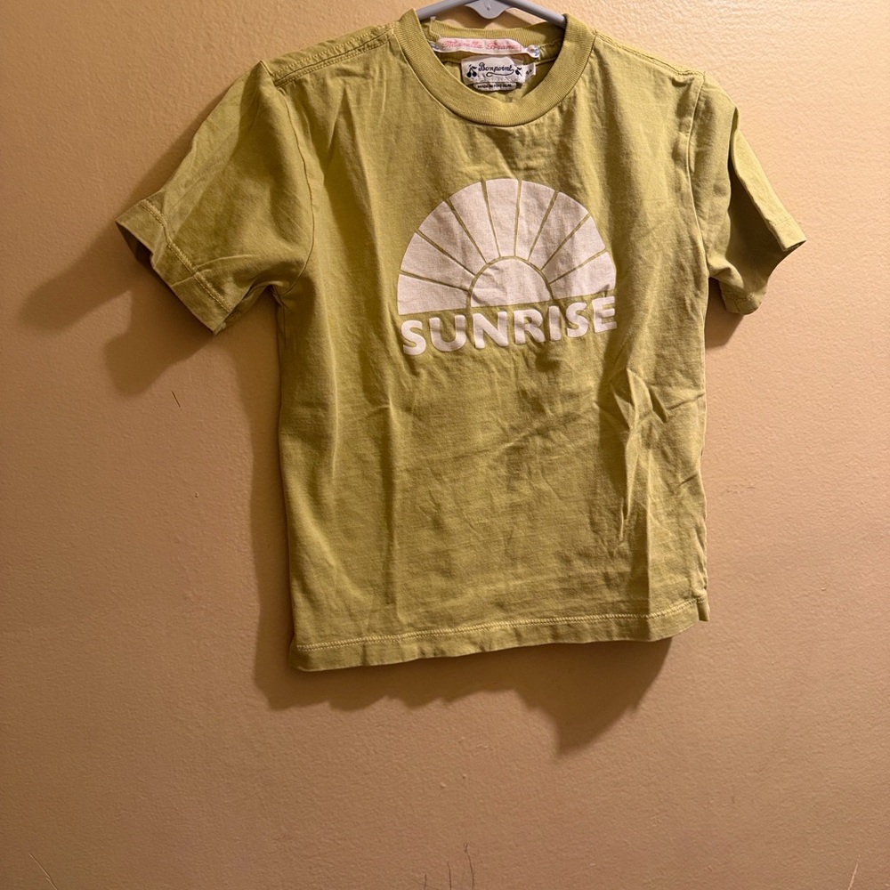 Bonpoint Yellow Green Cotton T-Shirt